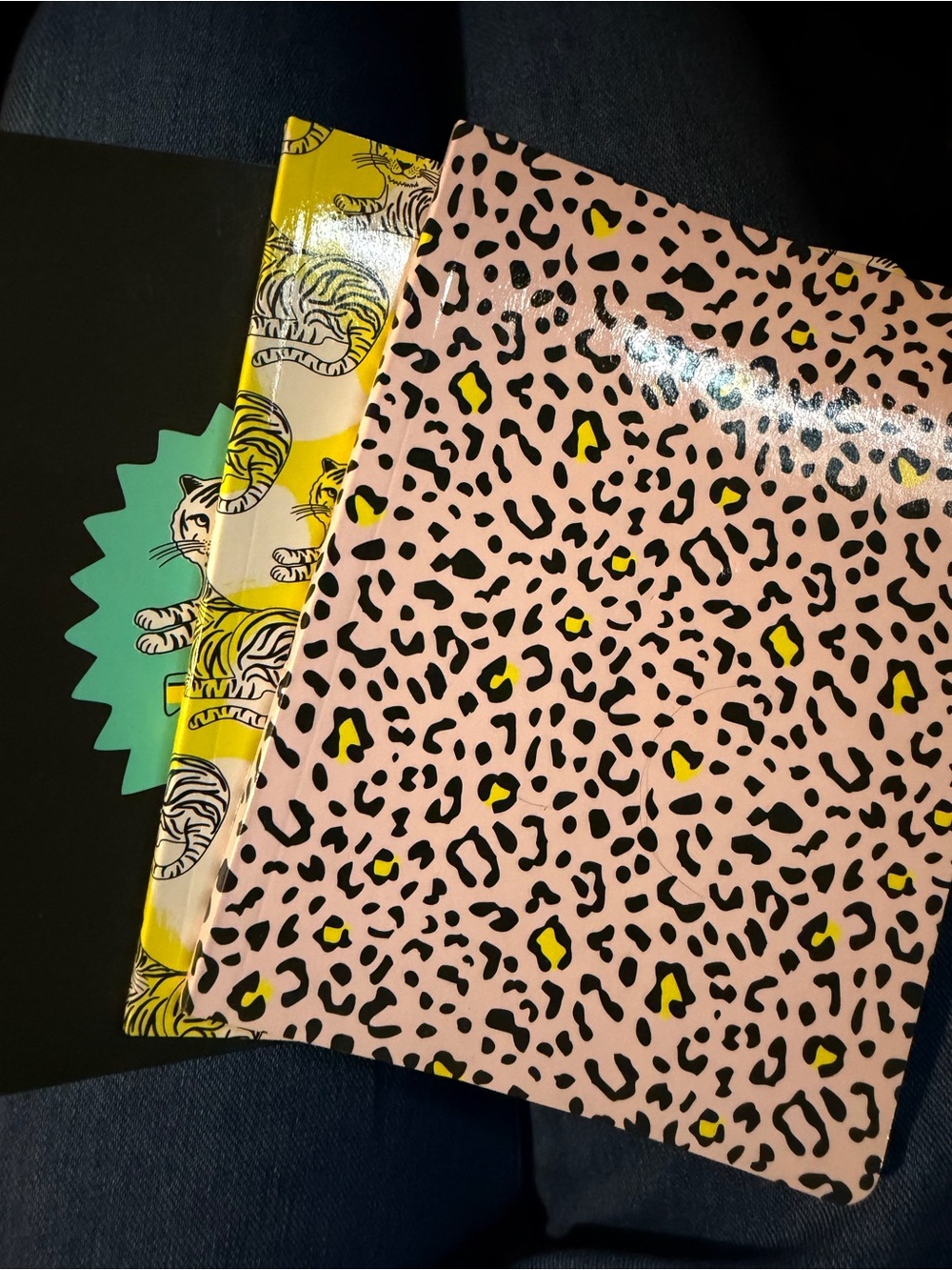 Pink Leopard Print Notebook trio